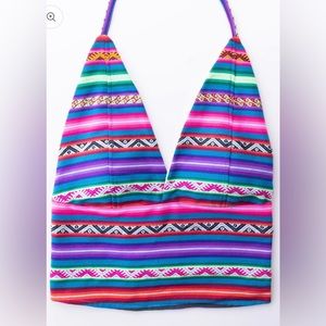 Pop andino brand backless halter top